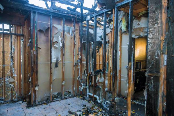 Professional Fire Damage Removal technician working in Boiling Springs, NC